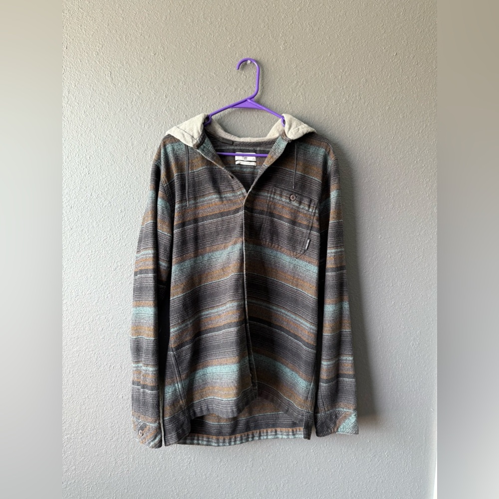 Billabong Core Fit Stretch Hooded flannel Shirt